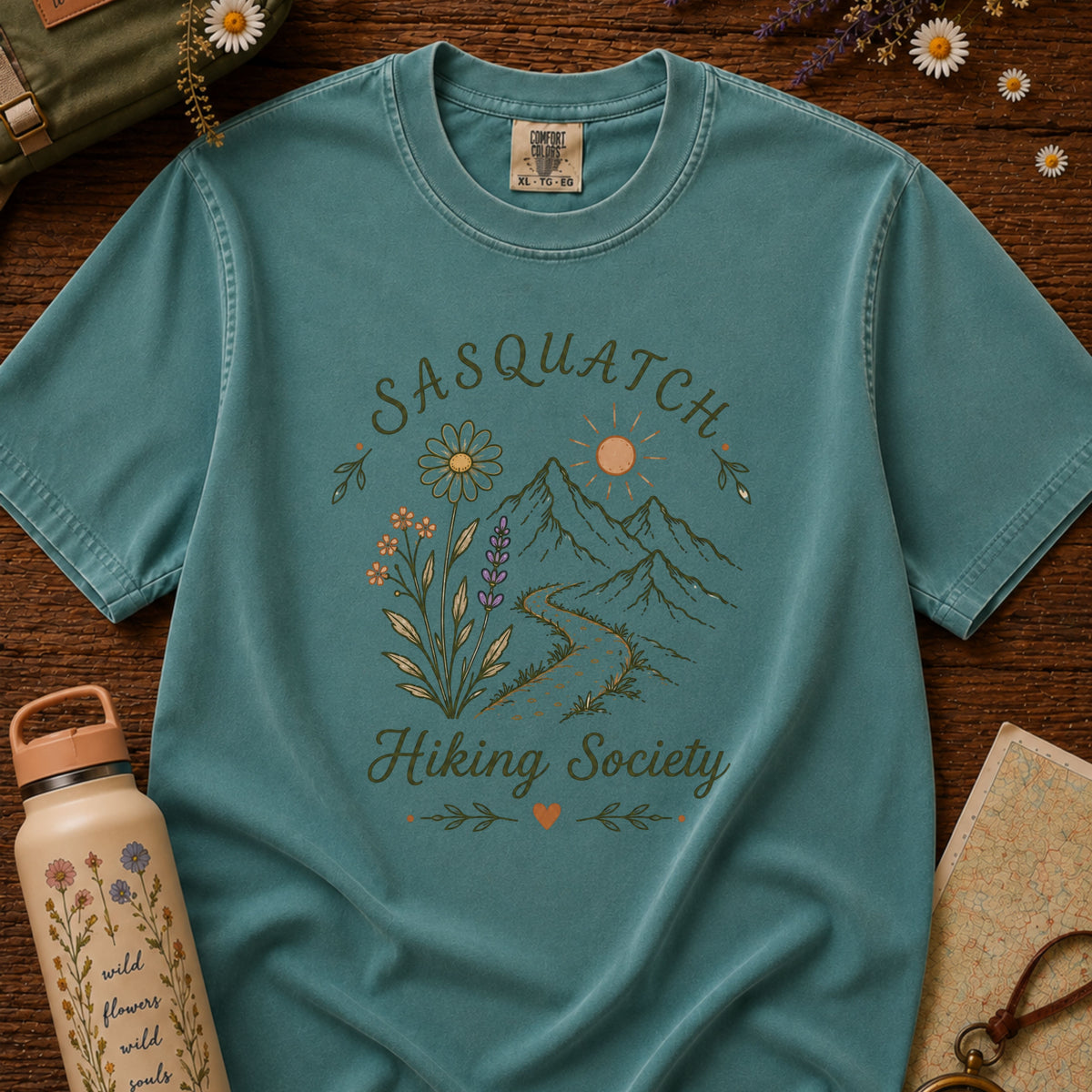 Sasquatch Flowers Tee