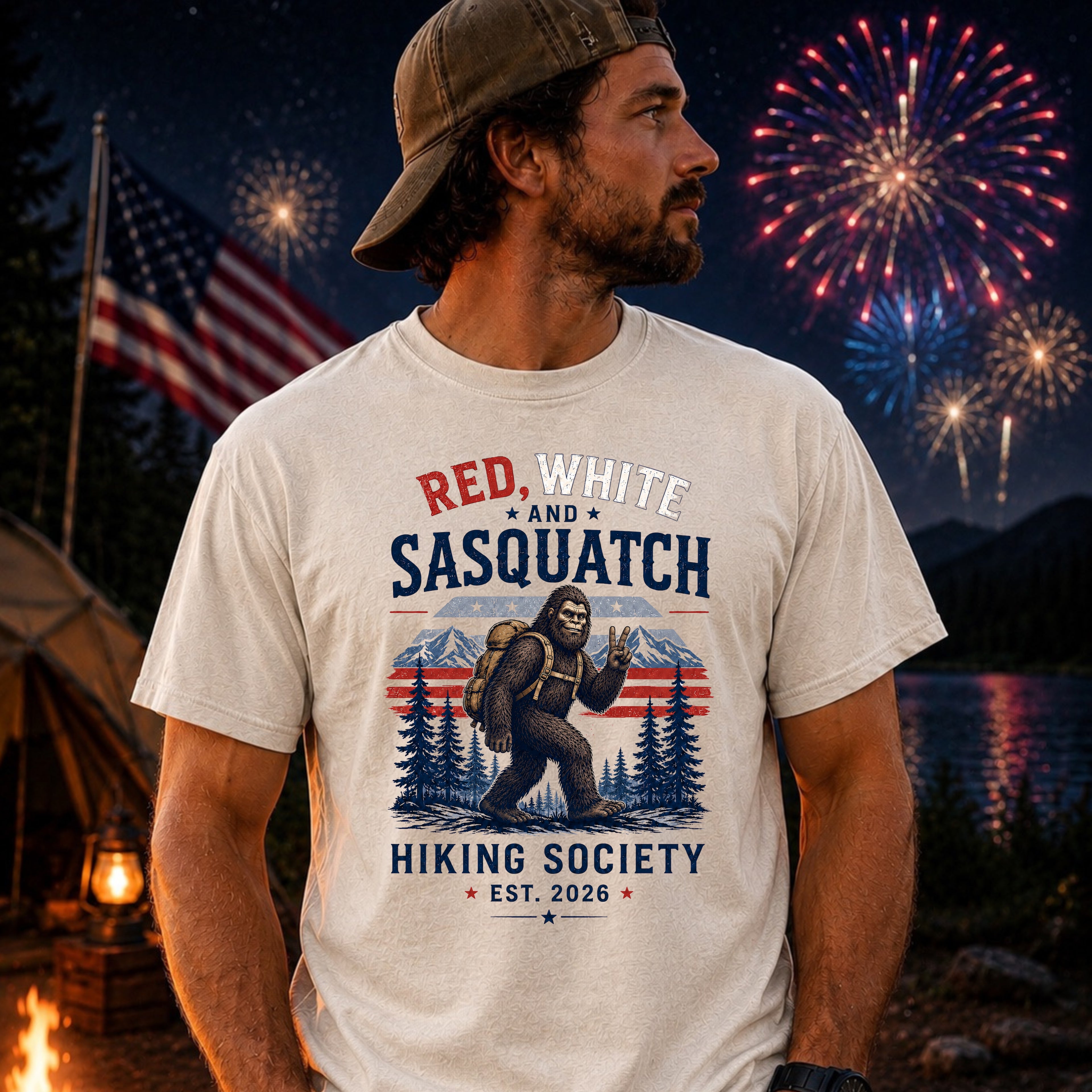 Red, White, and Sasquatch Tee | June 19 - 21st
