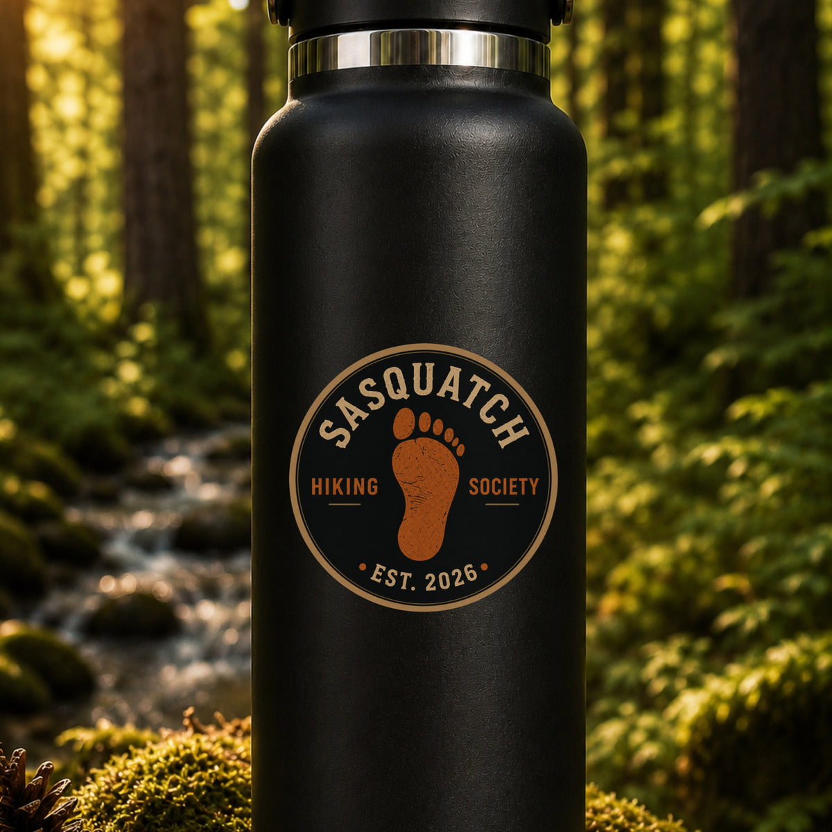 Sasquatch Footprint Vinyl Decal