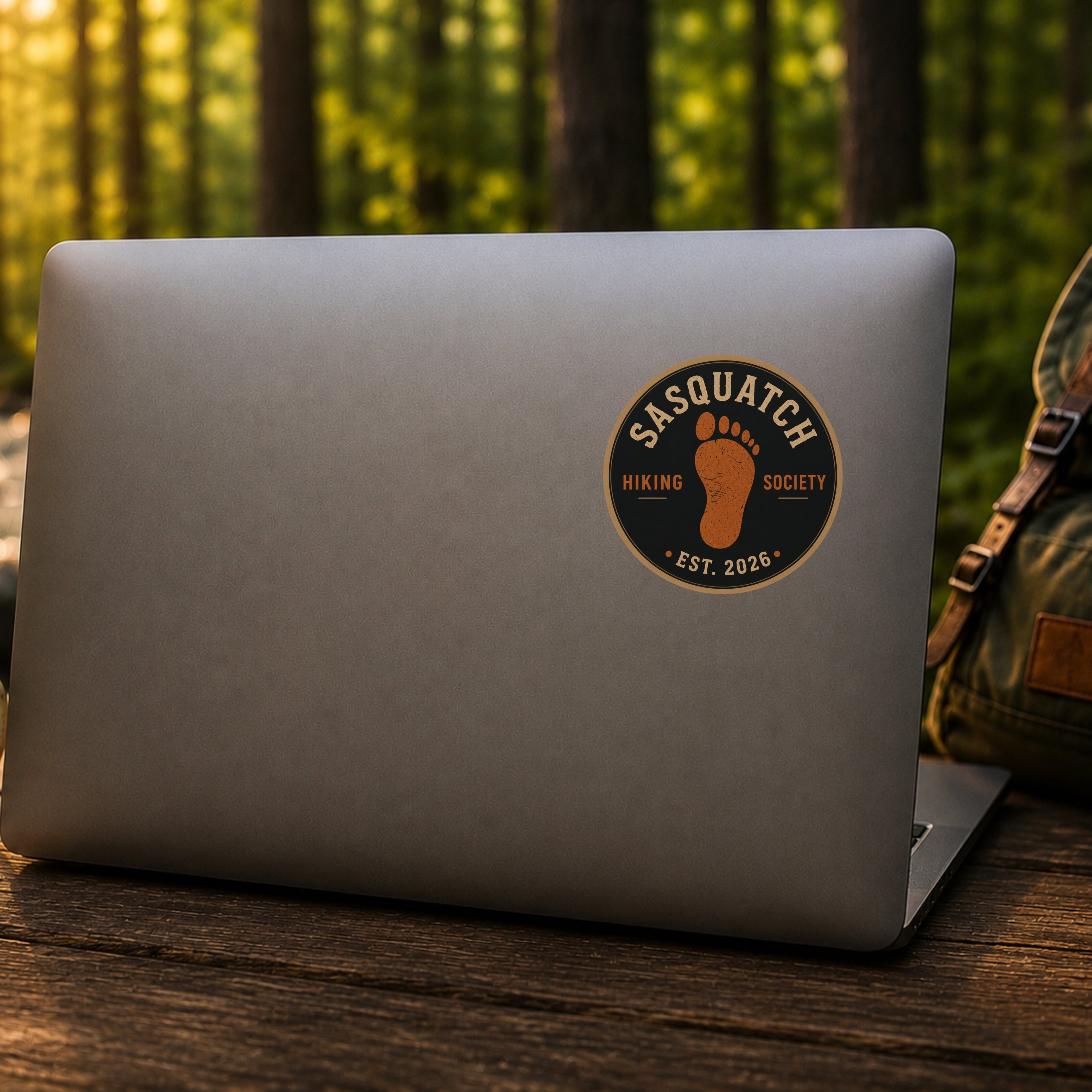 Sasquatch Footprint Vinyl Decal