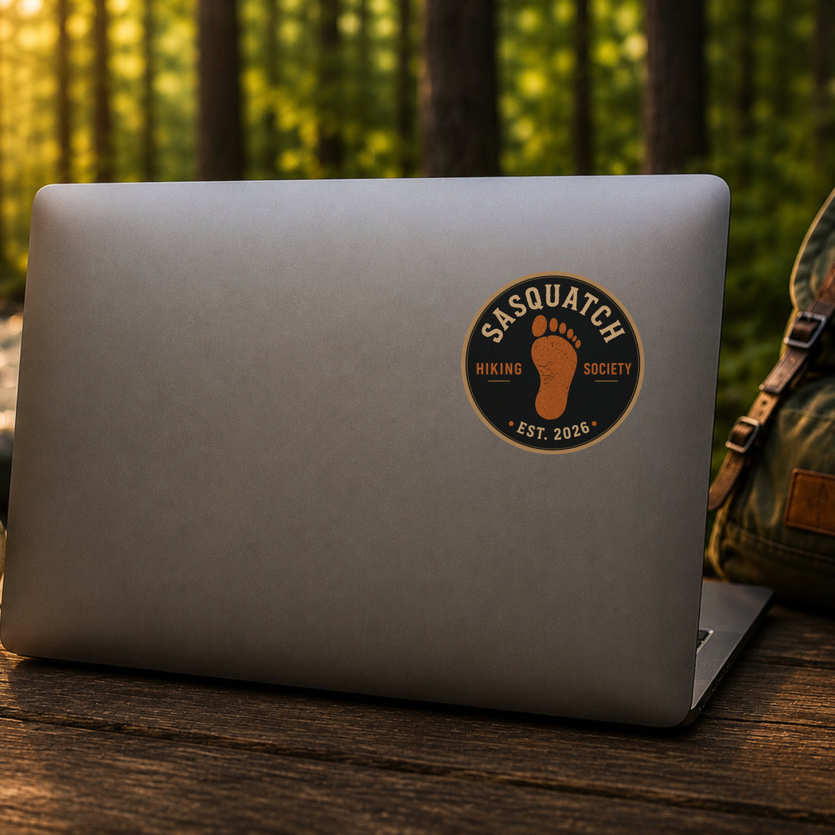 Sasquatch Footprint Vinyl Decal