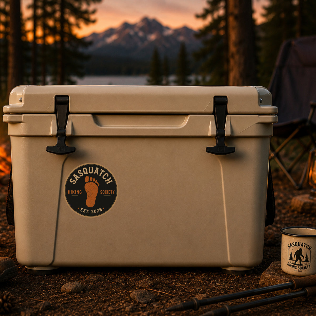 Sasquatch Footprint Vinyl Decal