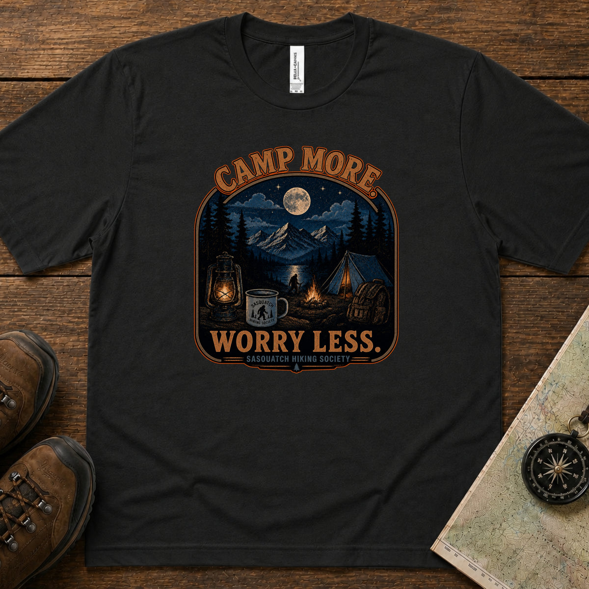 Camp More. Worry Less. Lightweight Tee