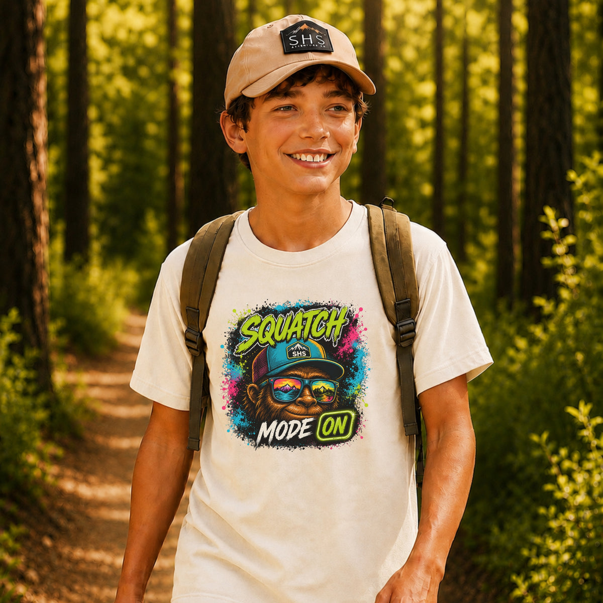 Squatch Mode On Youth Tee