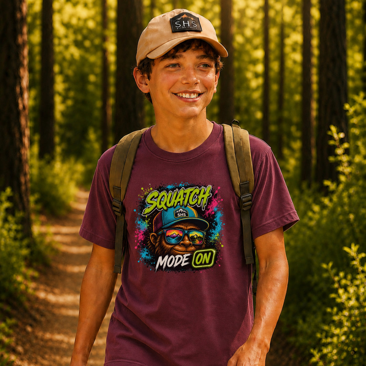 Squatch Mode On Youth Tee