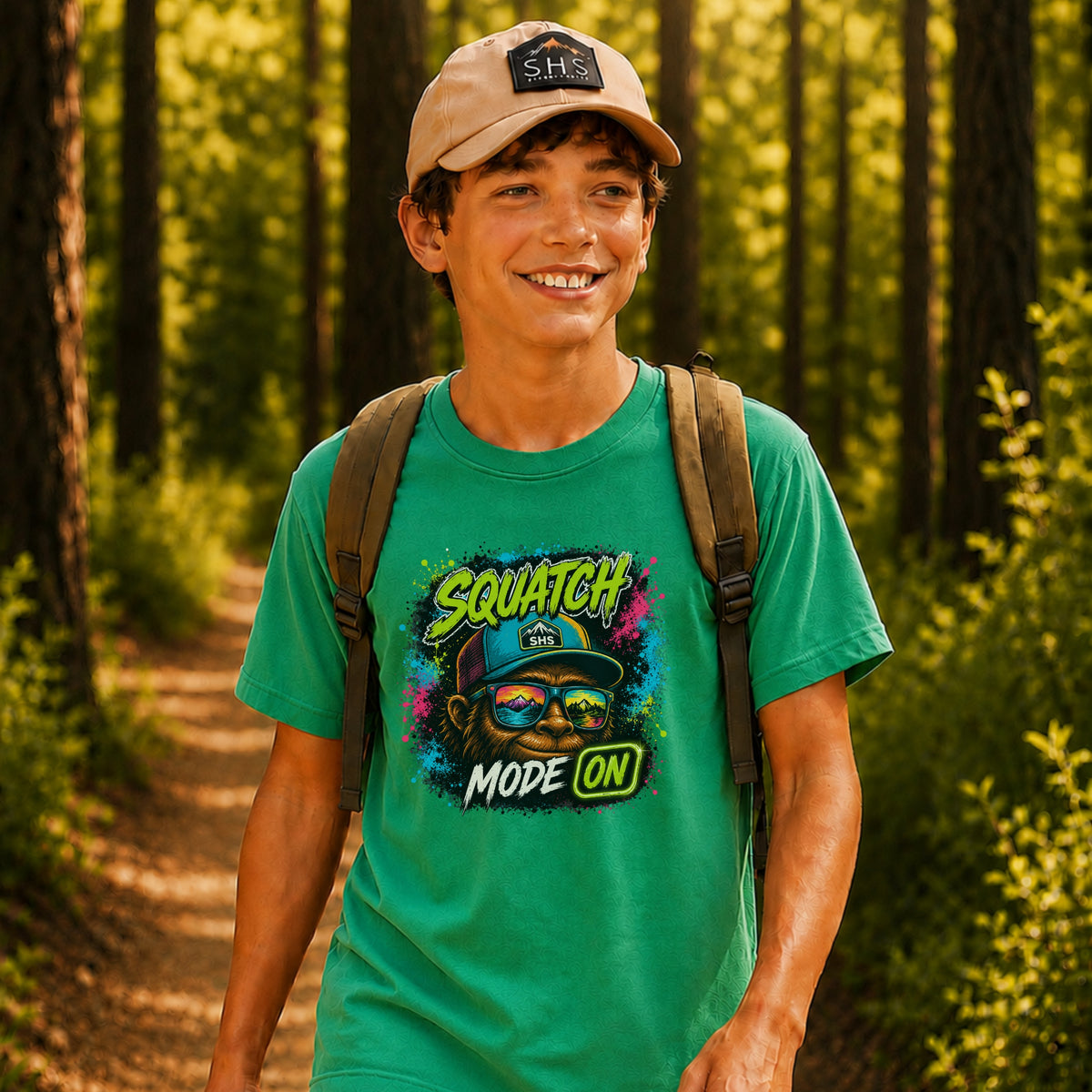 Squatch Mode On Youth Tee
