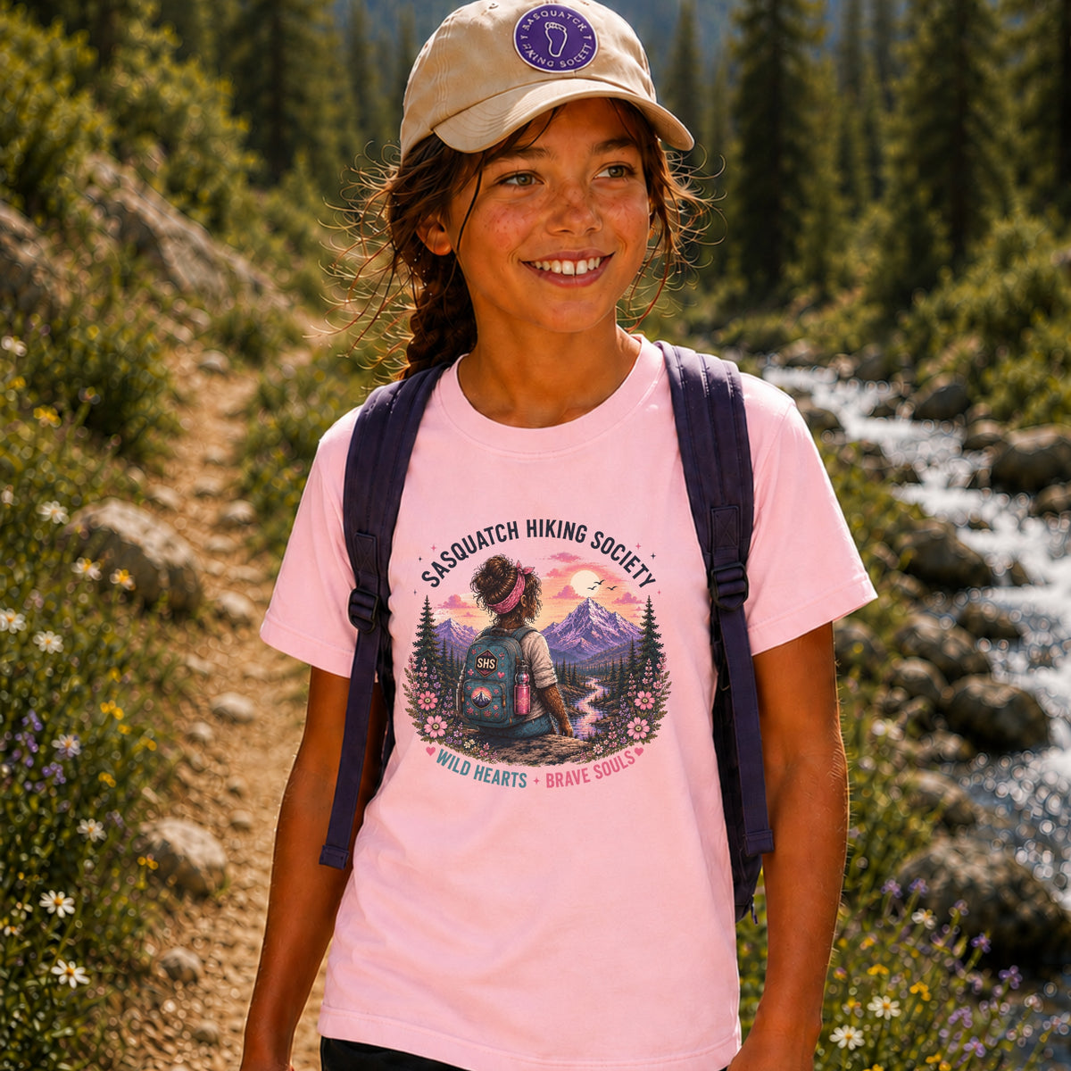 Wild Hearts. Brave Souls Youth Tee