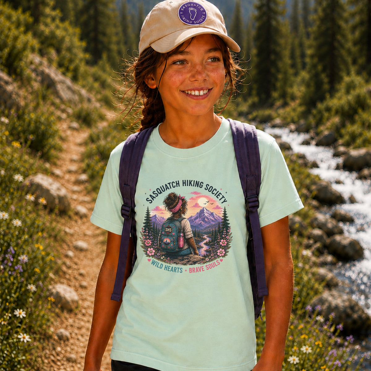 Wild Hearts. Brave Souls Youth Tee