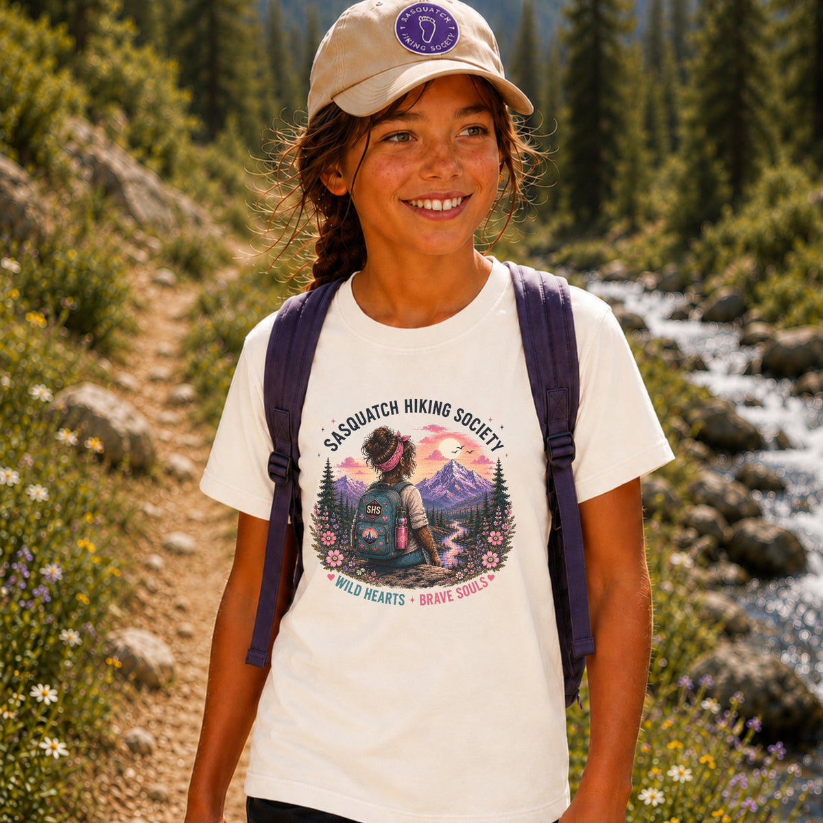 Wild Hearts. Brave Souls Youth Tee