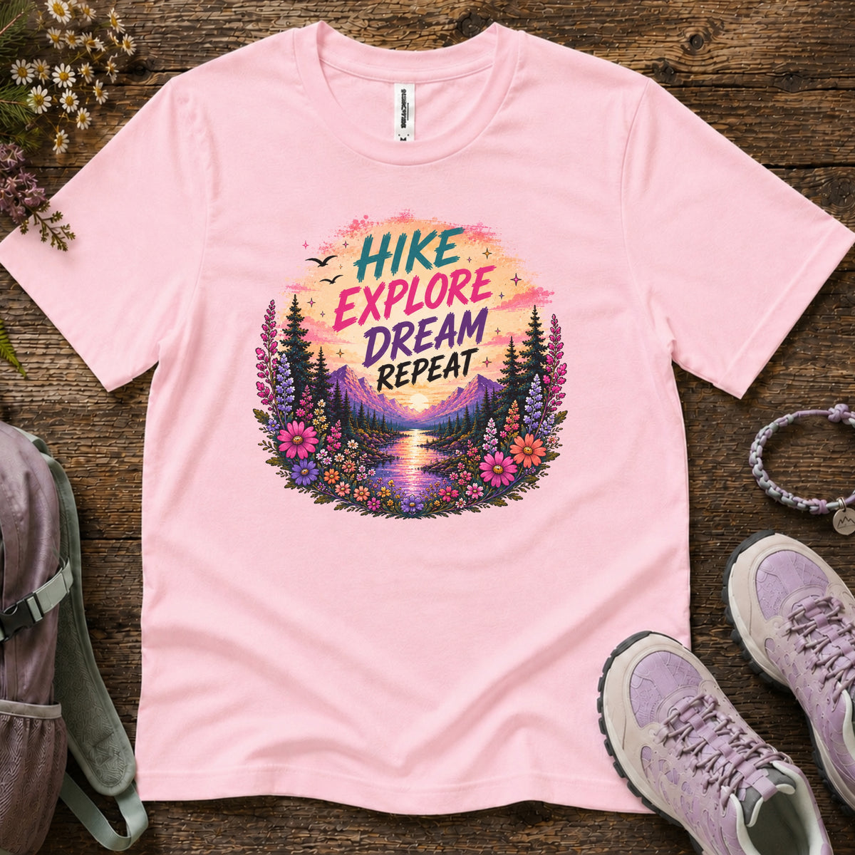 Hike. Explore. Repeat Youth Tee