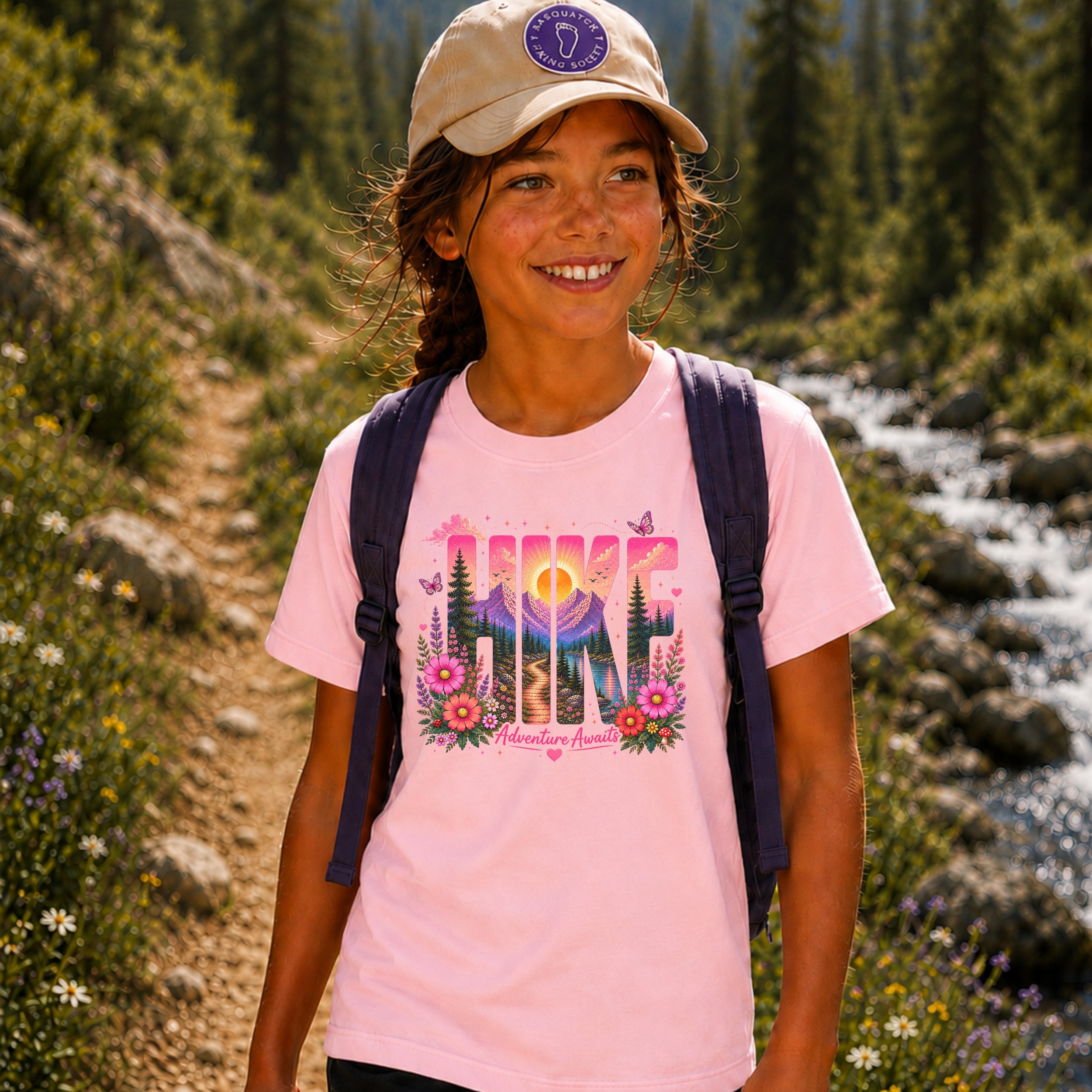Hike - Adventure Awaits Youth Tee