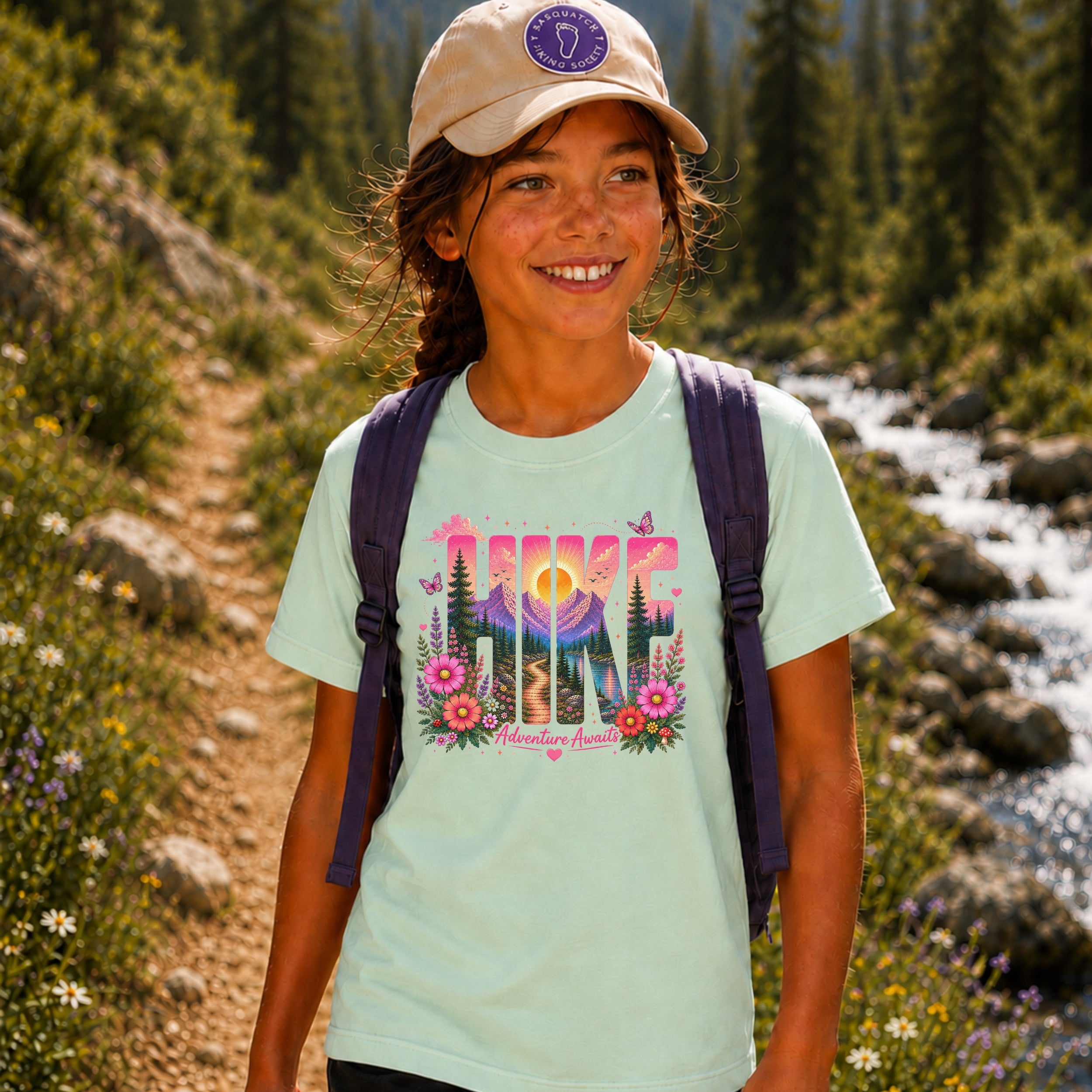 Hike - Adventure Awaits Youth Tee