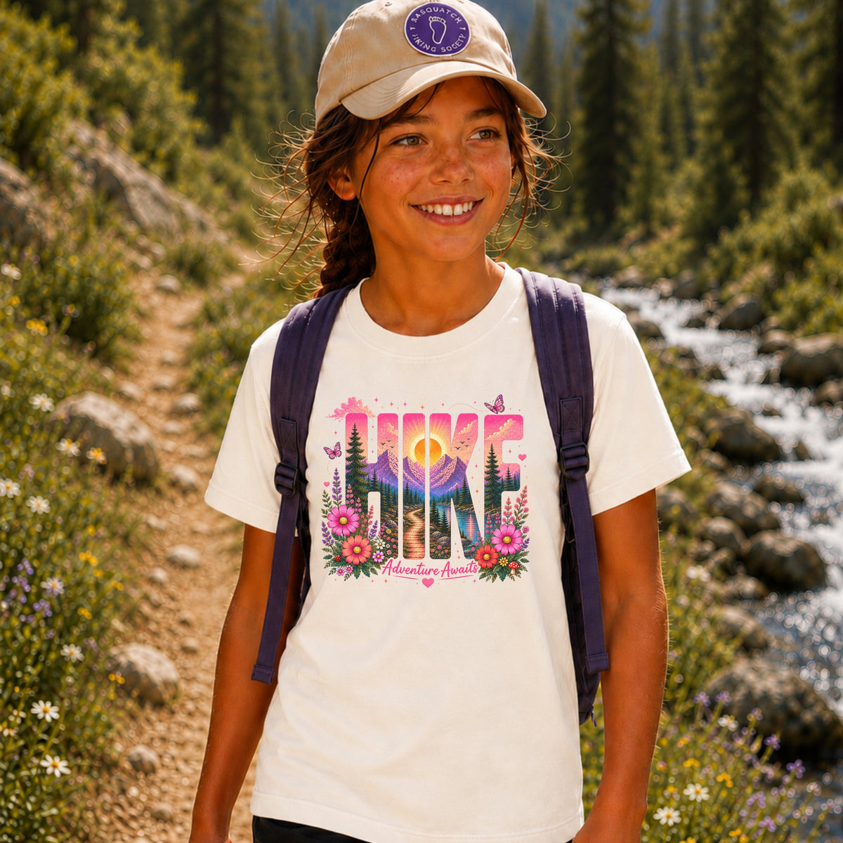 Hike - Adventure Awaits Youth Tee