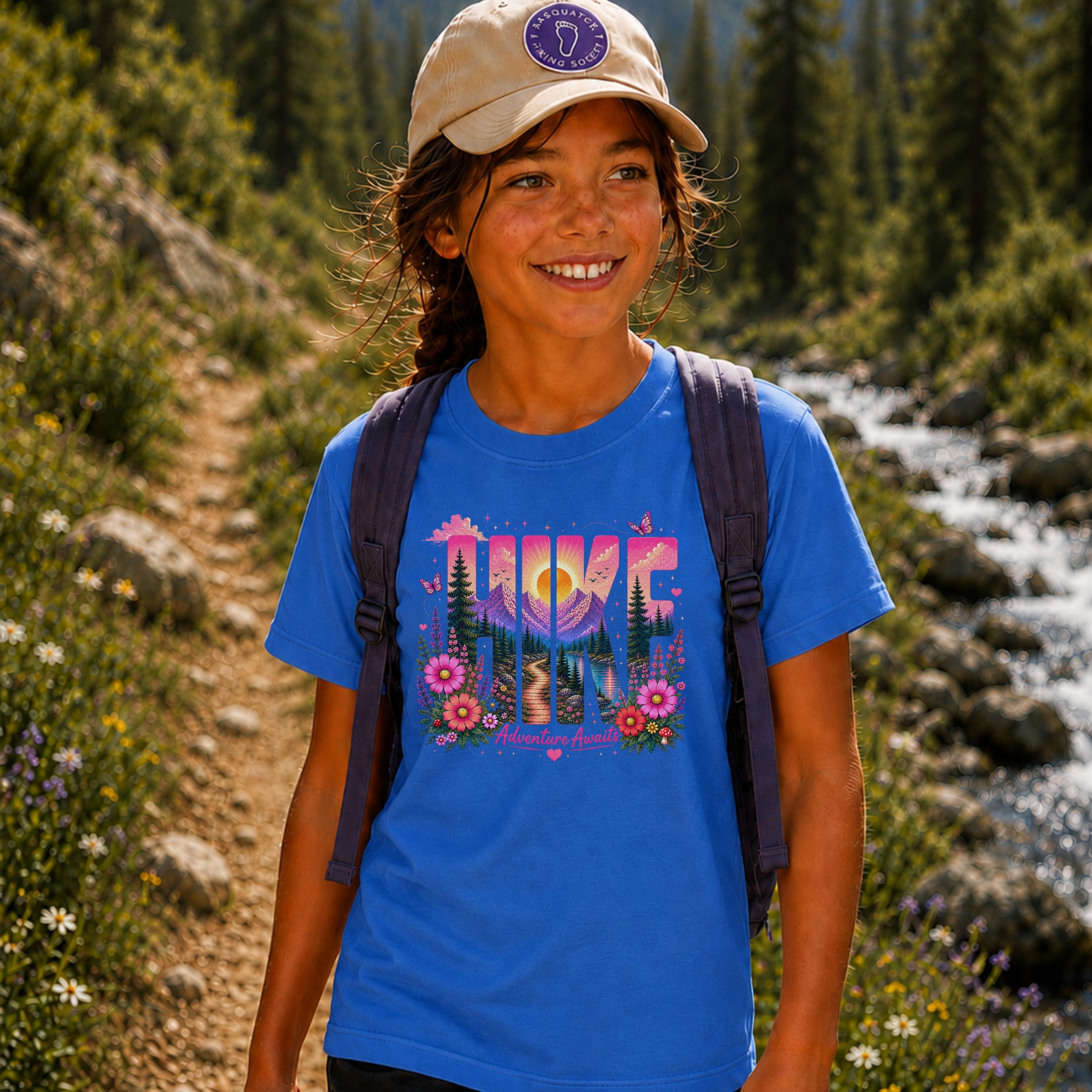 Hike - Adventure Awaits Youth Tee
