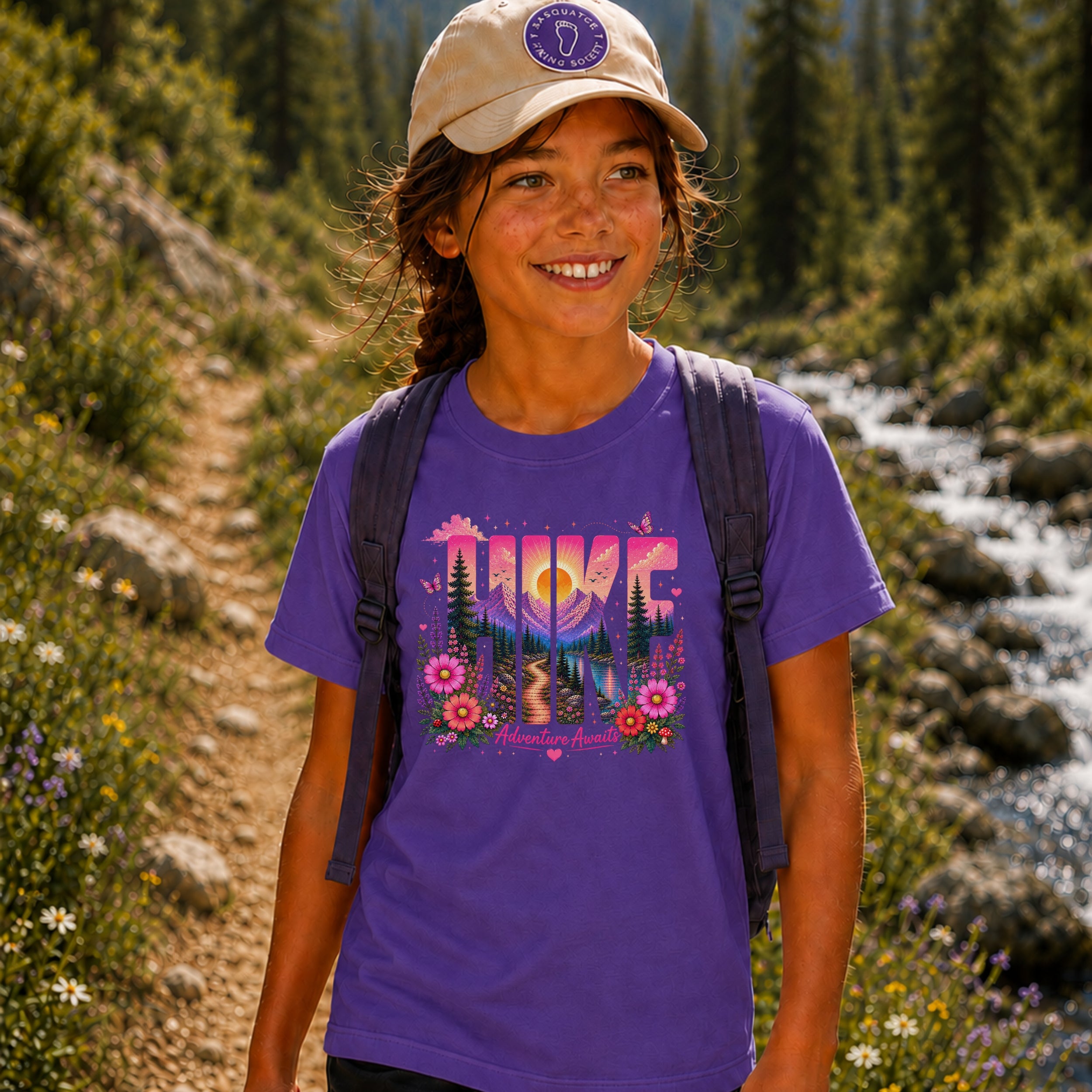 Hike - Adventure Awaits Youth Tee