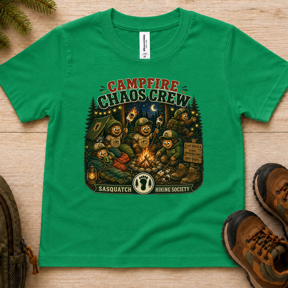 Campfire Chaos Crew Toddler Tee