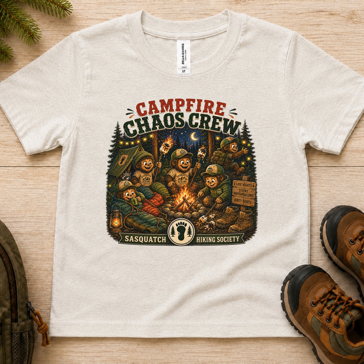 Campfire Chaos Crew Toddler Tee