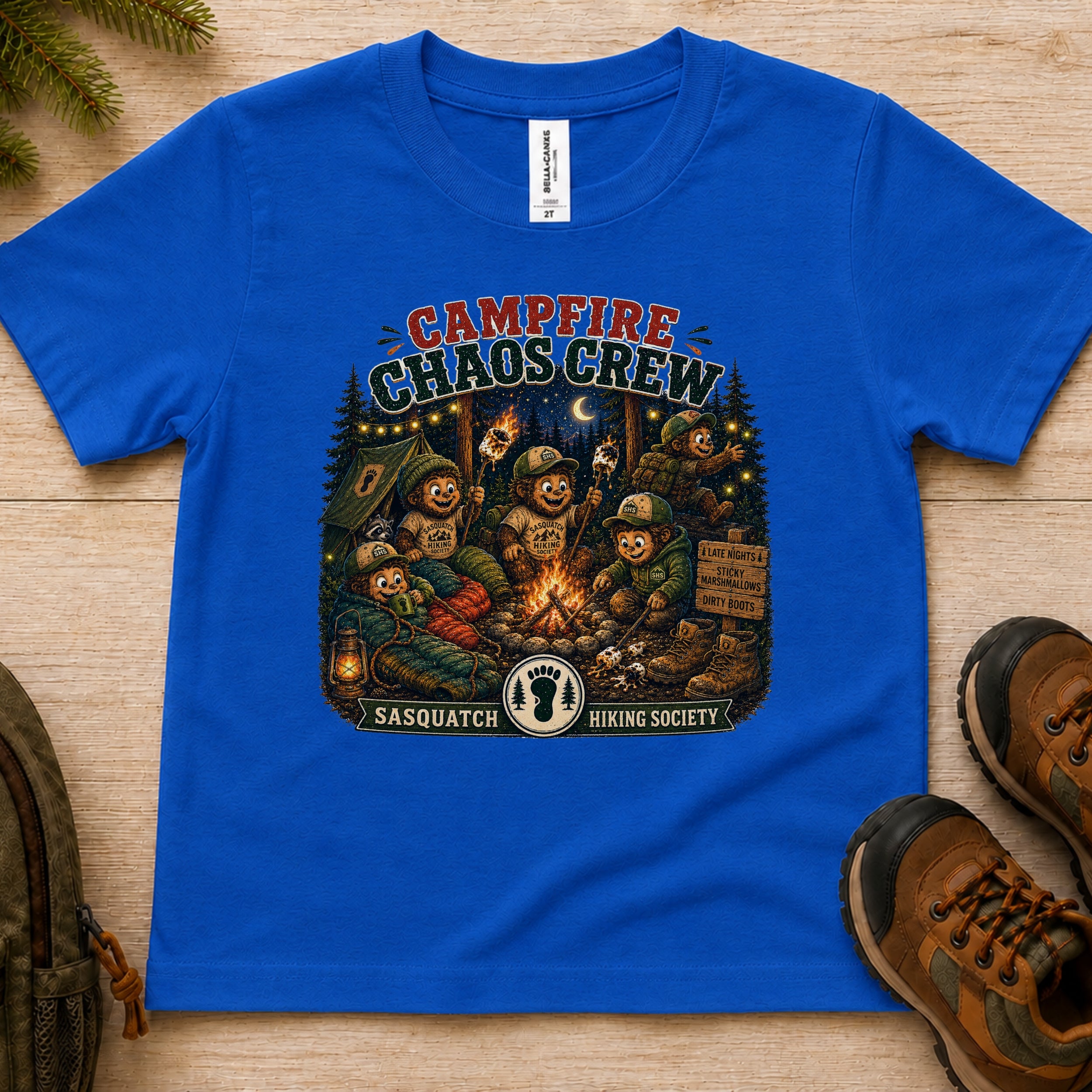 Campfire Chaos Crew Toddler Tee