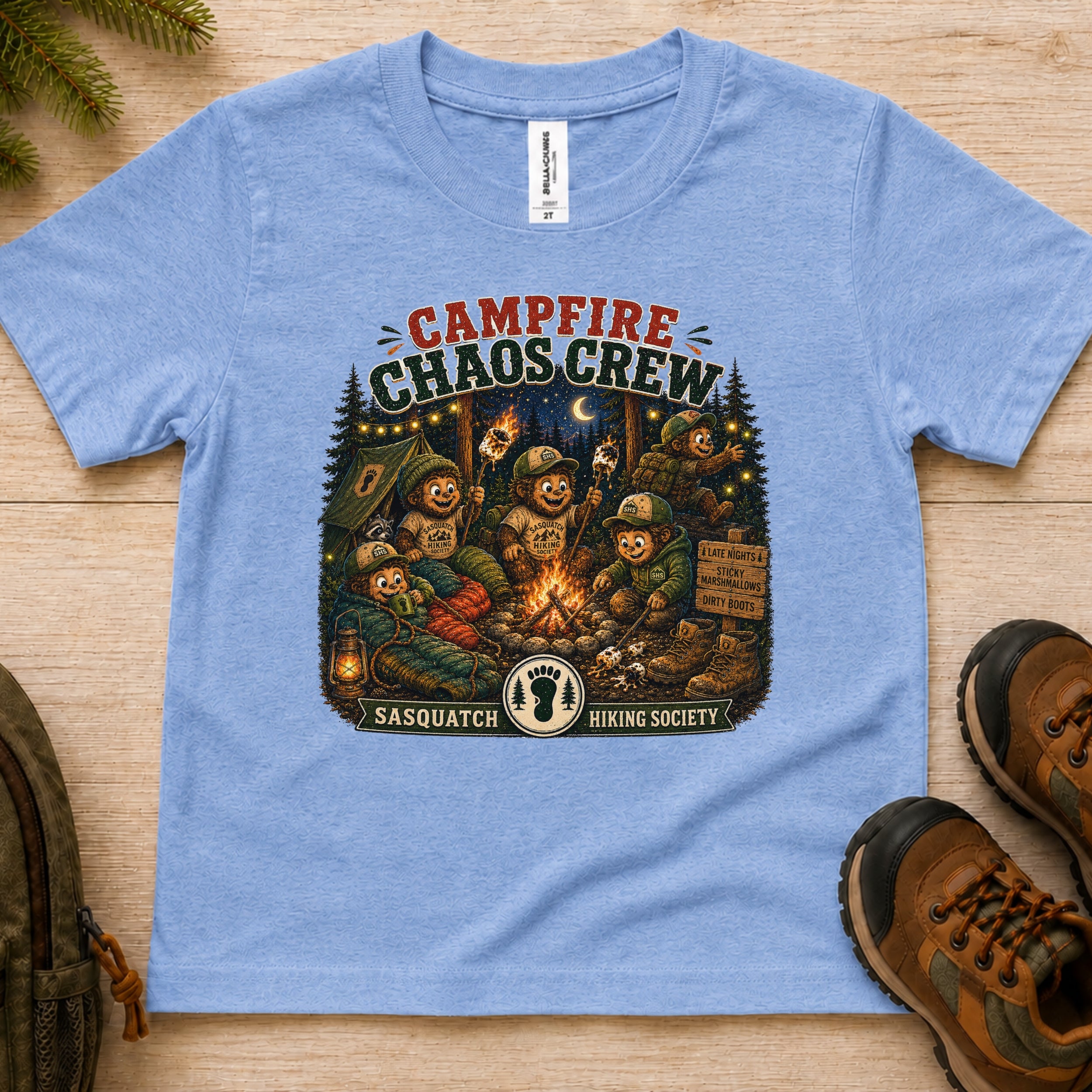 Campfire Chaos Crew Toddler Tee