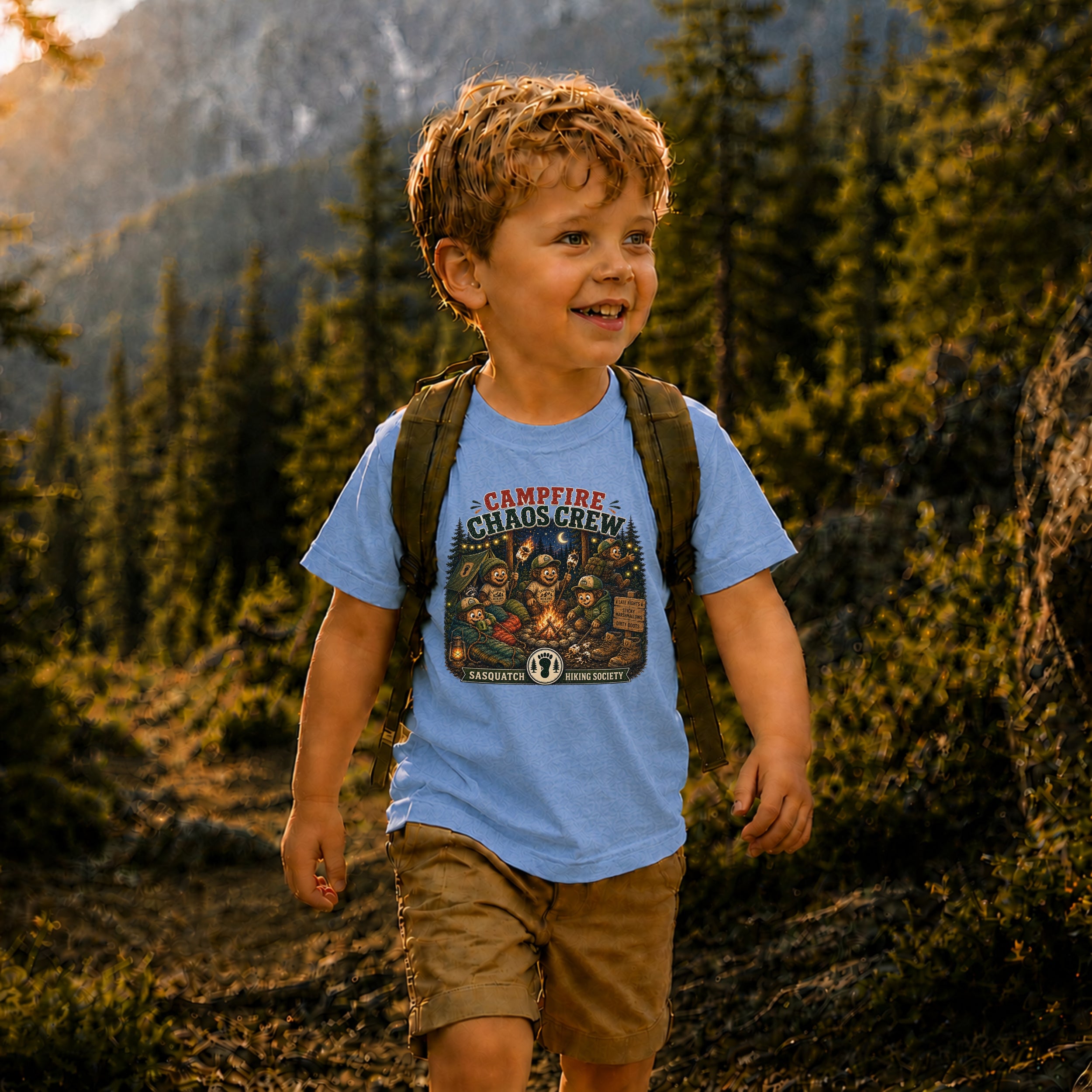 Campfire Chaos Crew Toddler Tee
