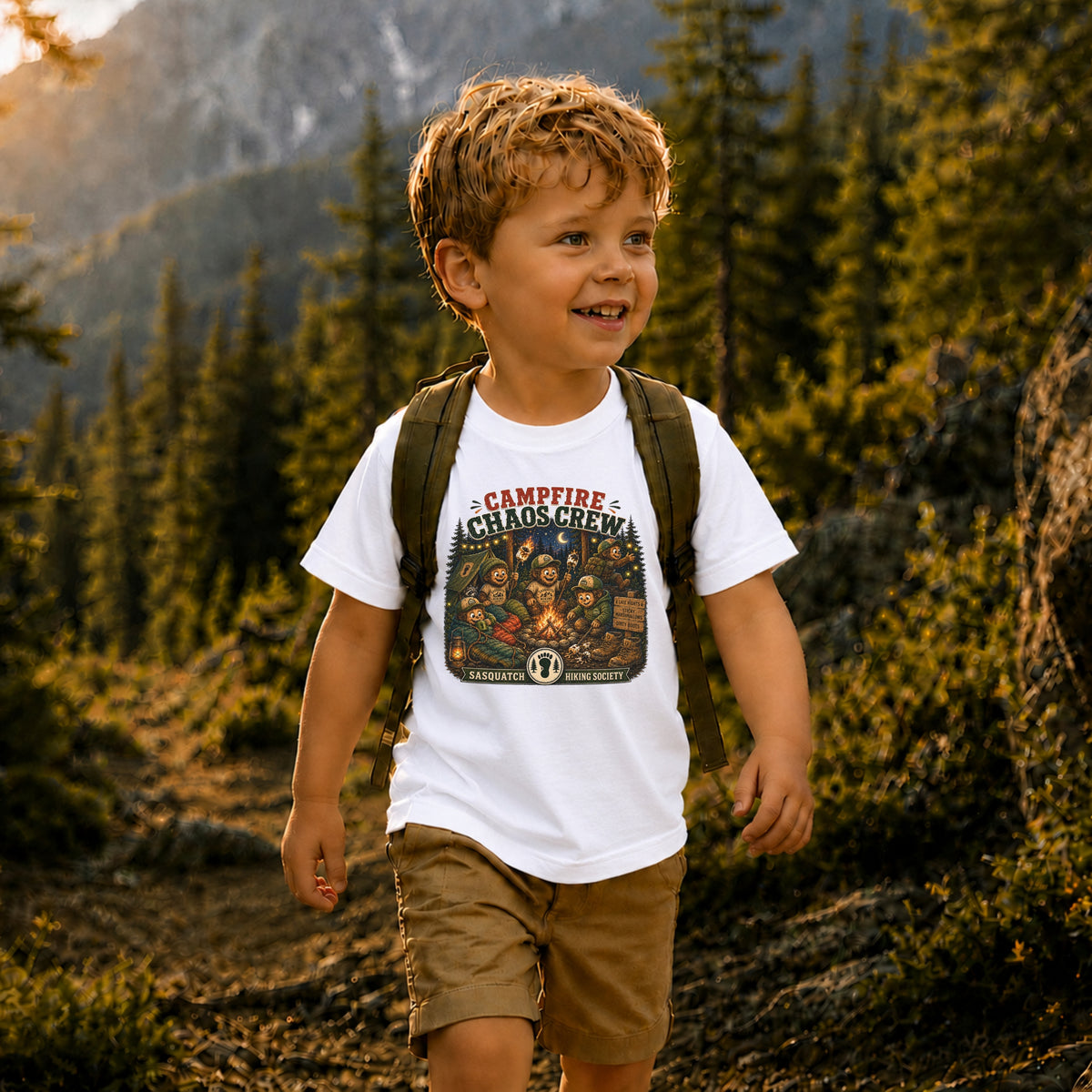 Campfire Chaos Crew Toddler Tee