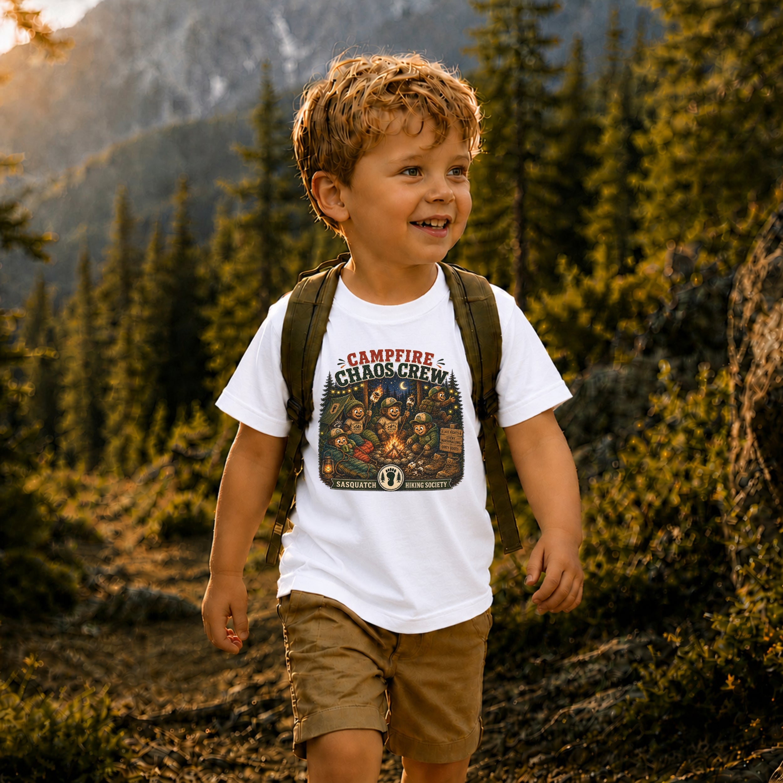 Campfire Chaos Crew Toddler Tee