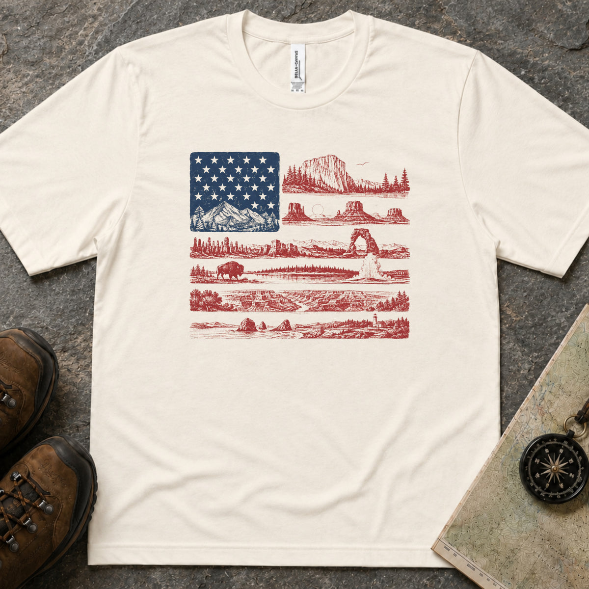 National Park Flag Men's Tee