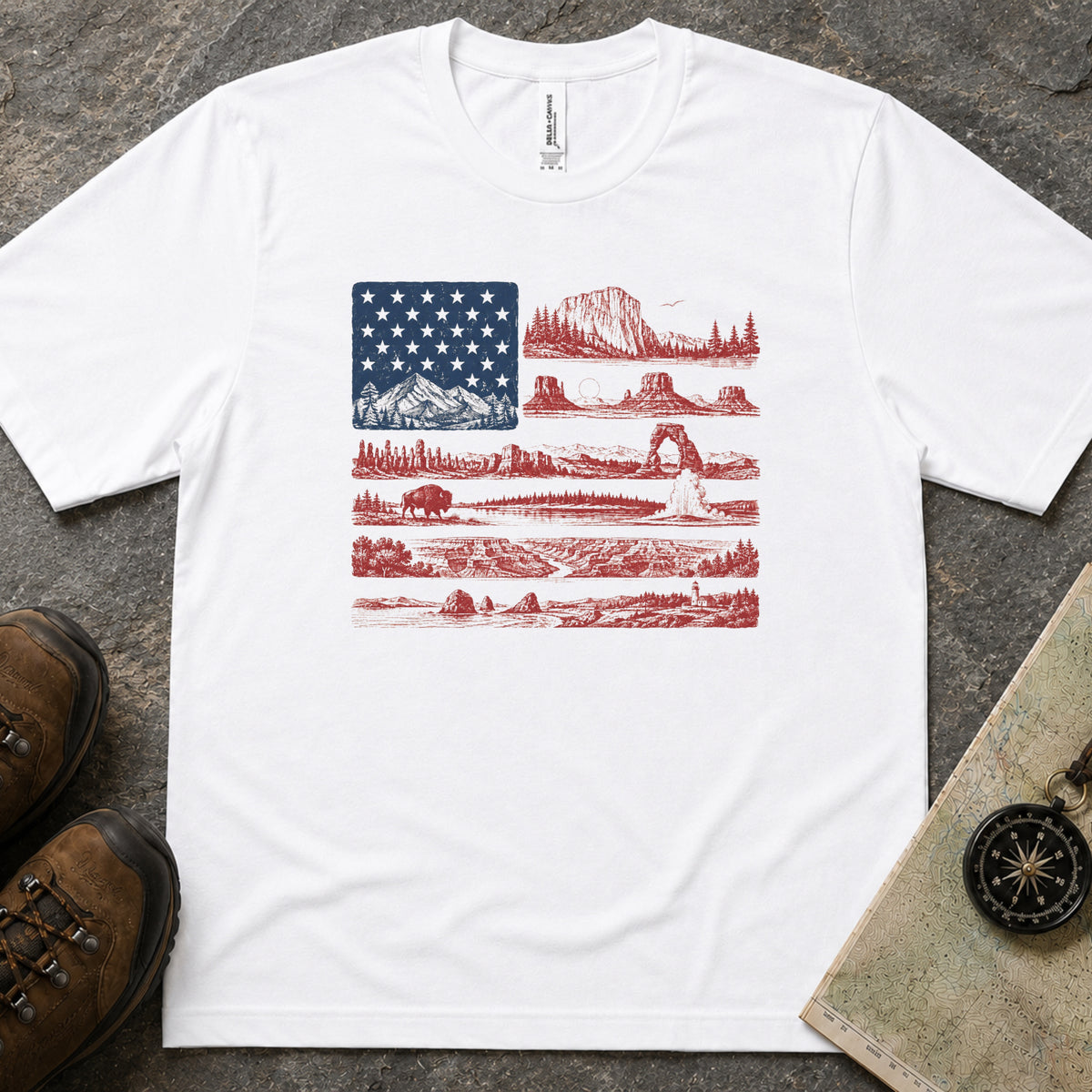 National Park Flag Men's Tee