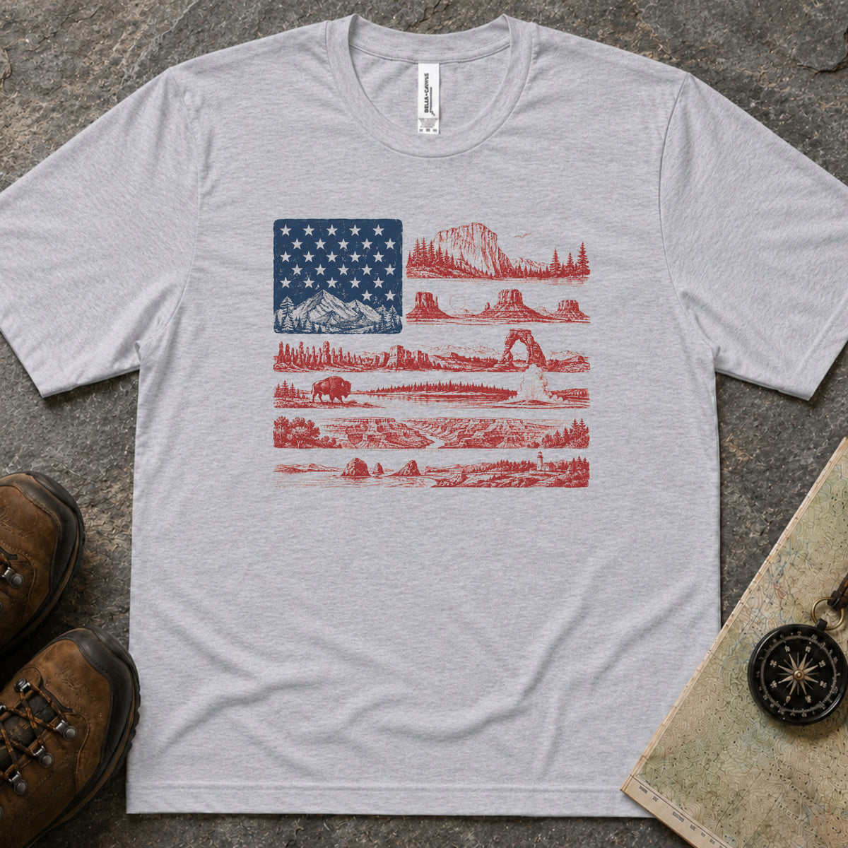 National Park Flag Men's Tee