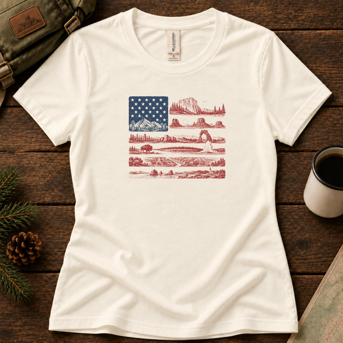 National Park Flag Women's Tee