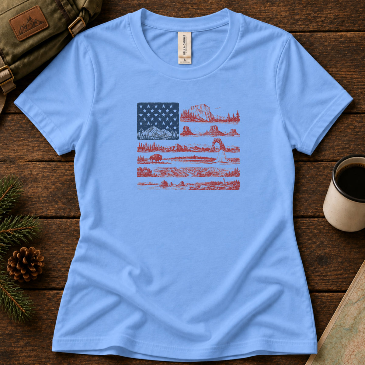 National Park Flag Women's Tee