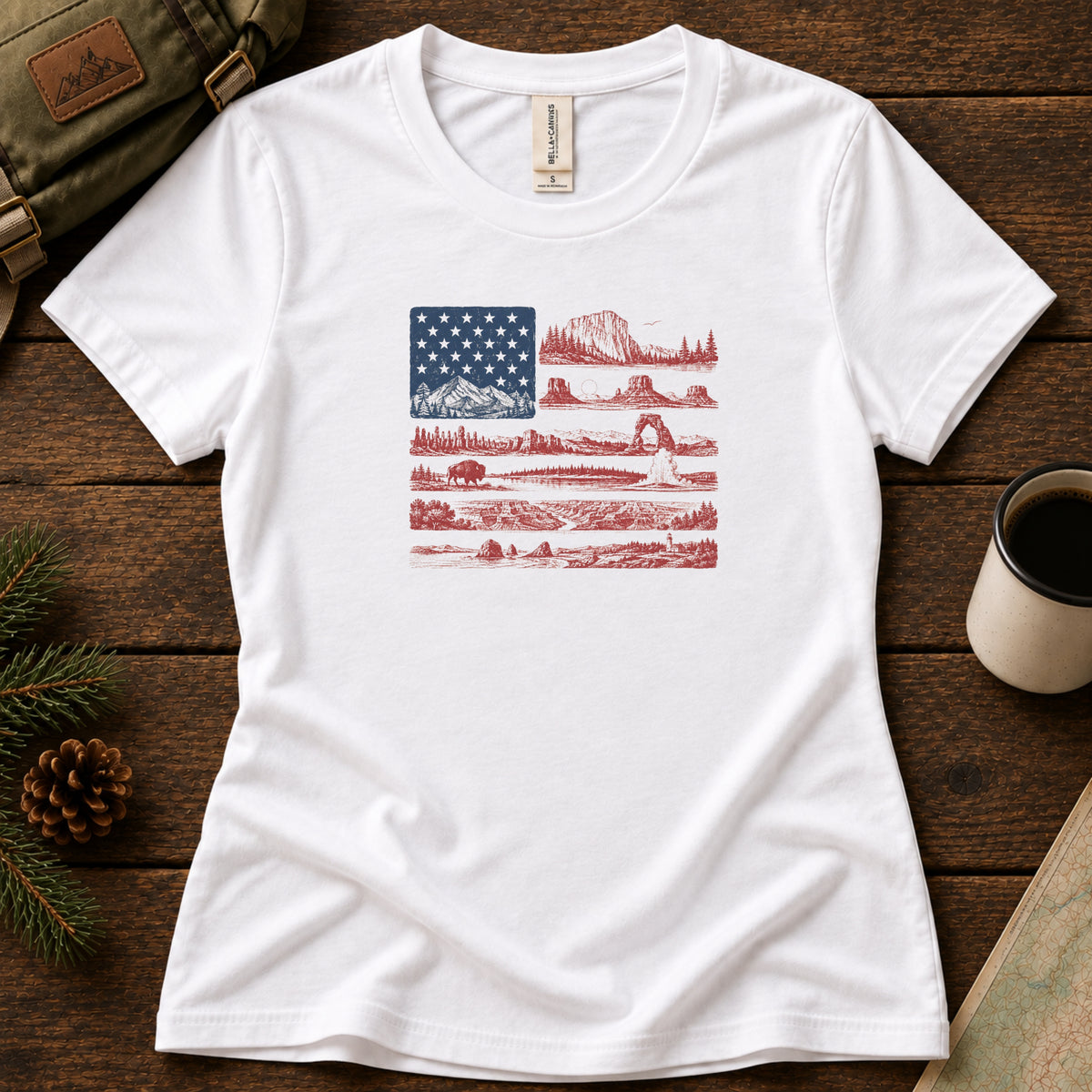 National Park Flag Women's Tee