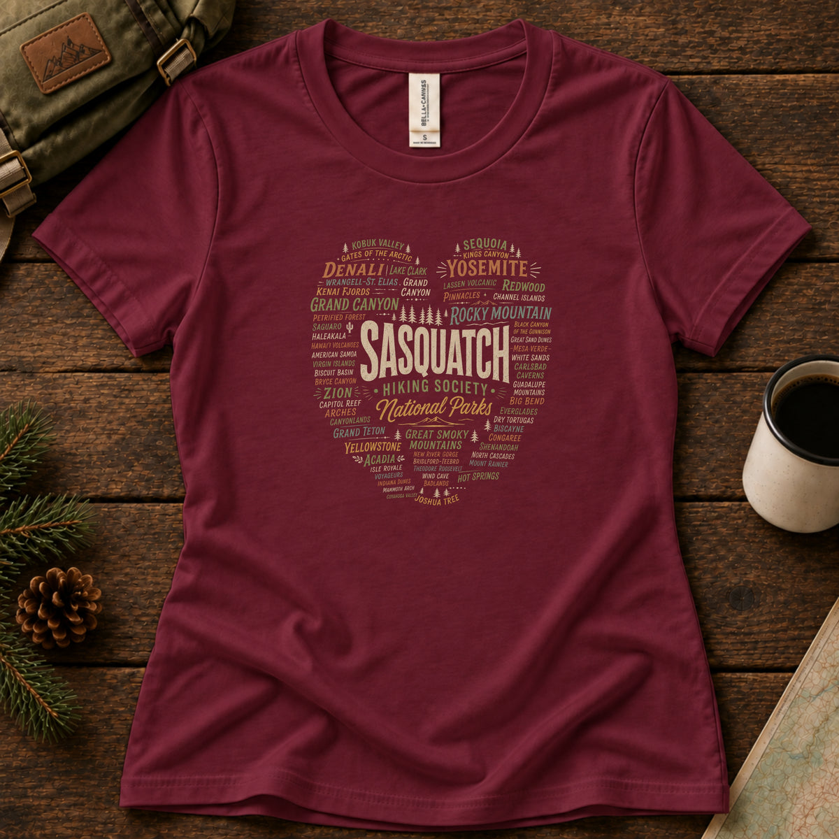 National Park Heart Women's Tee
