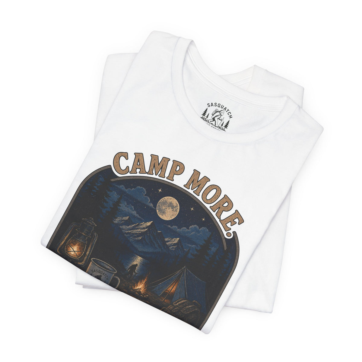 Camp More. Worry Less. Lightweight Tee